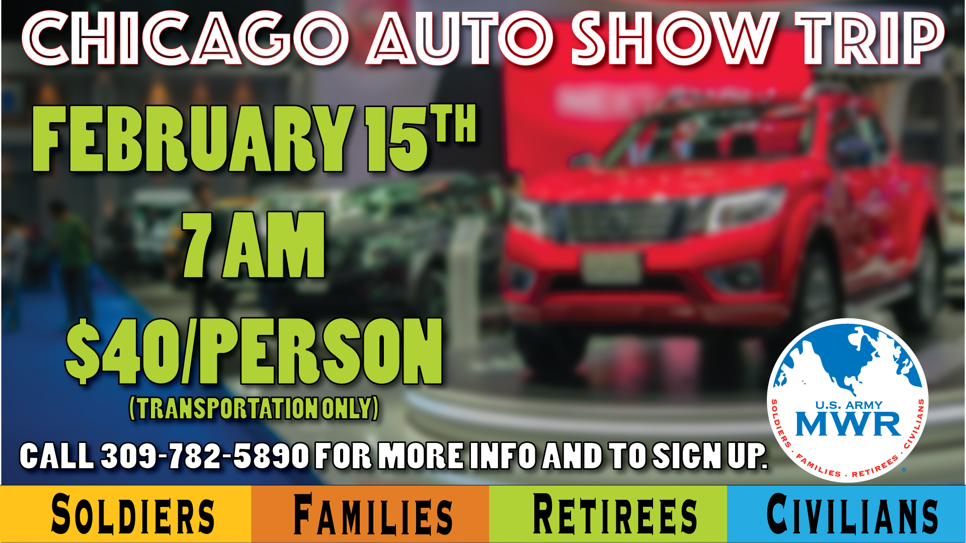 View Event Chicago Auto Show Trip Rock Island Arsenal Us Army Mwr
