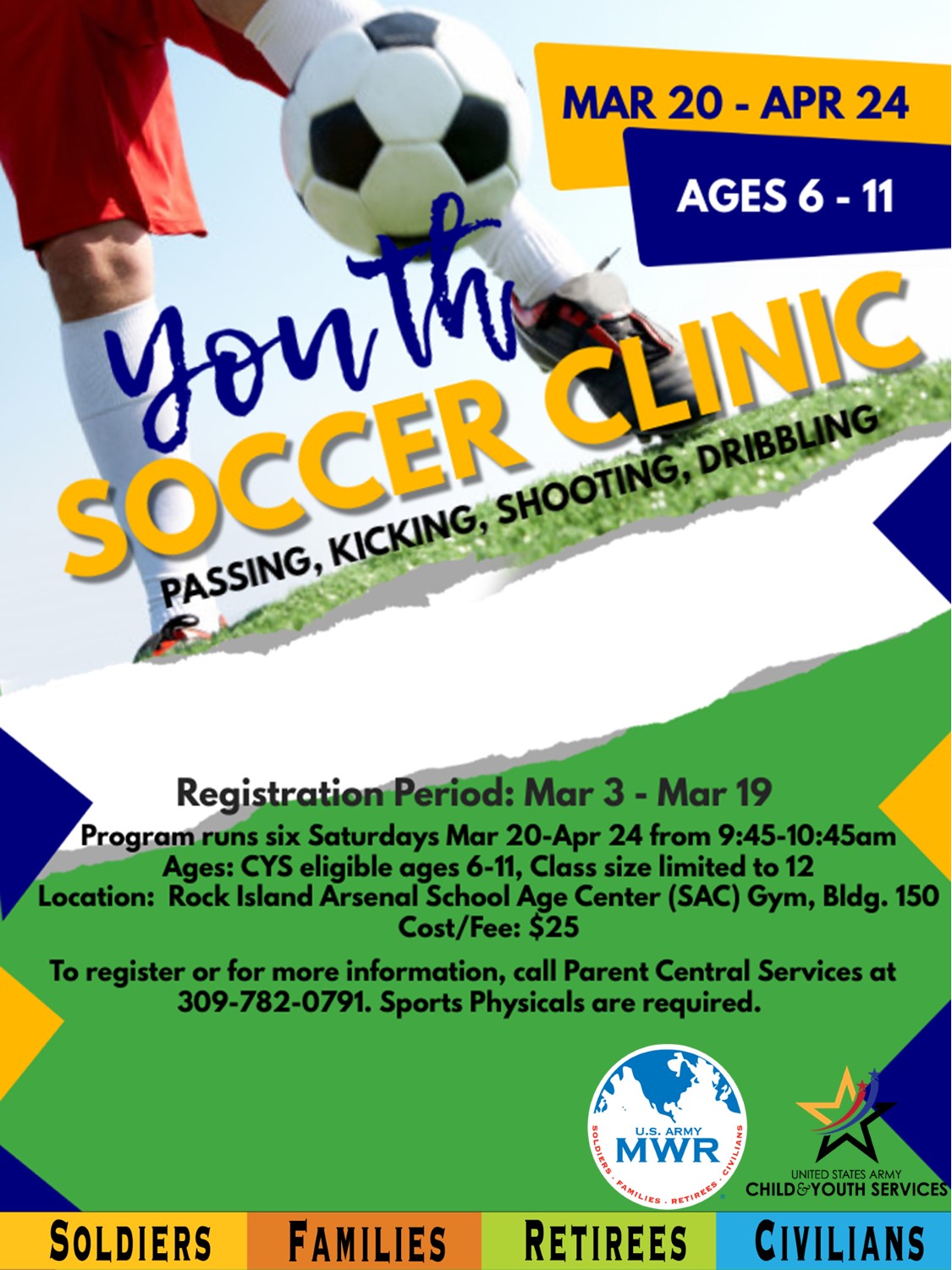 youth soccer flyer