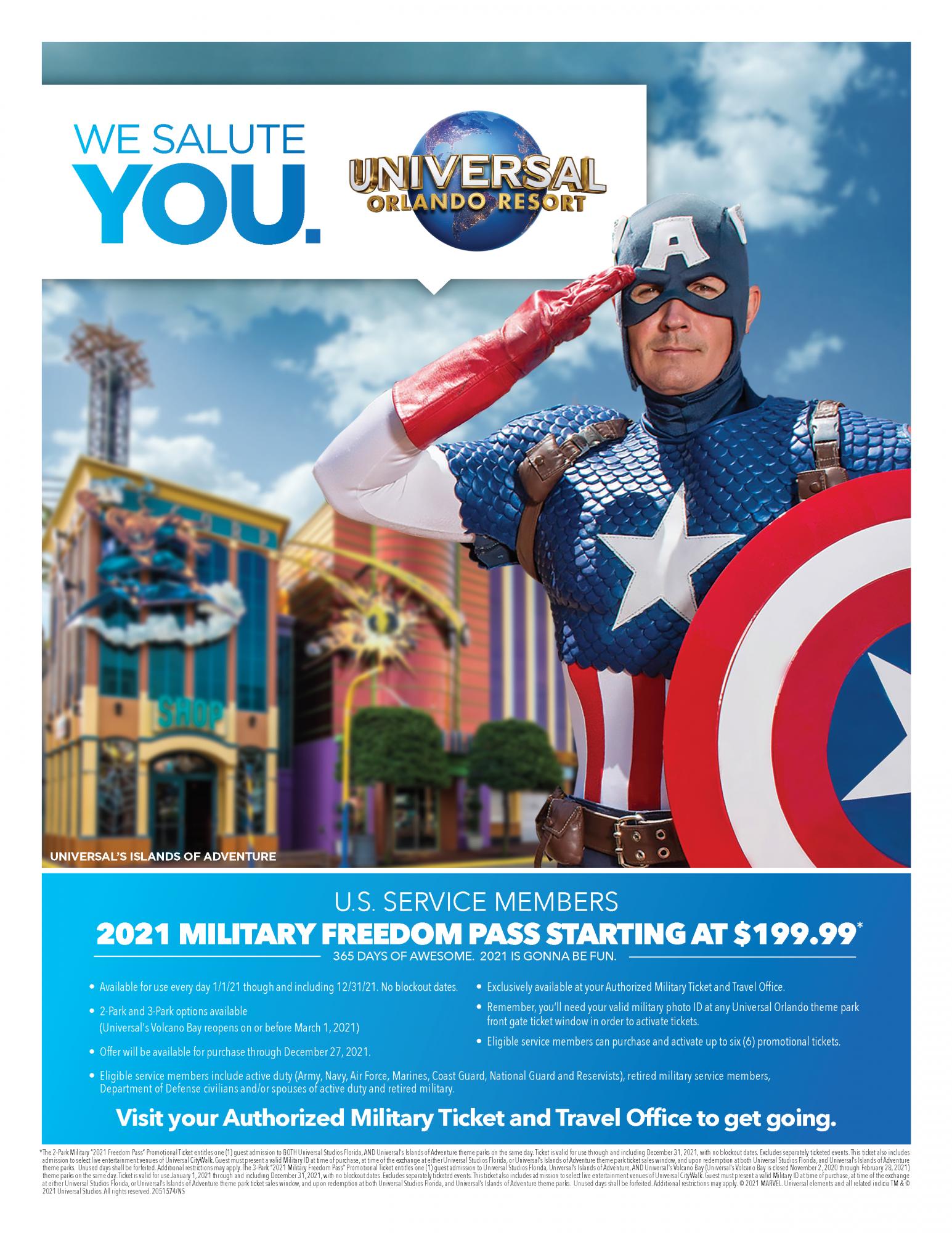View Event :: Universal Orlando Resort Military Freedom Pass :: Rock Island  Arsenal :: US Army MWR